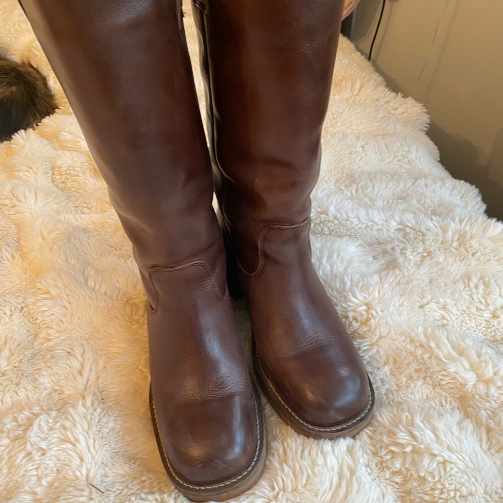 Pavement Brown Heeled Boots